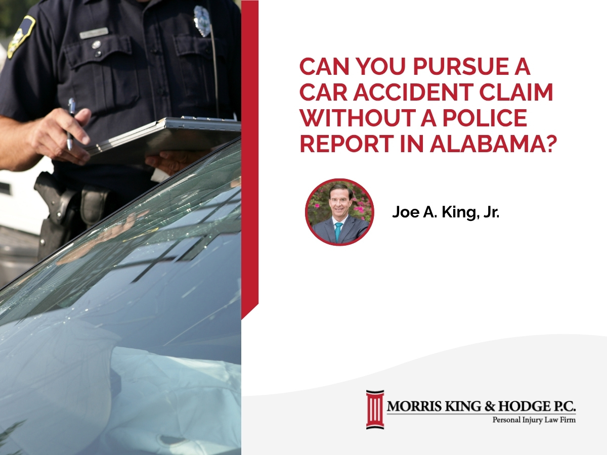 Learn if you can pursue a car accident claim without a police report in Alabama